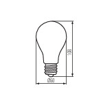 Miniatura schematu XLED EX A60 4W-WW
